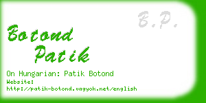 botond patik business card